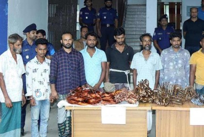 ফেনীতে ১০ ট্রান্সফরমার চোর গ্রেফতার 

