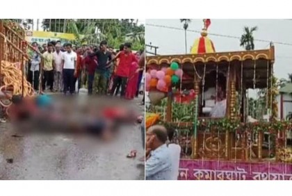 ত্রিপুরায় রথযাত্রা উৎসবে বিদ্যুৎস্পৃষ্ট হয়ে ৬ জনের মৃত্যু