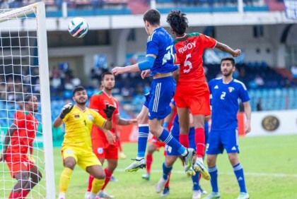 অতিরিক্ত সময়ের প্রথমার্ধে পিছিয়ে পড়ল বাংলাদেশ