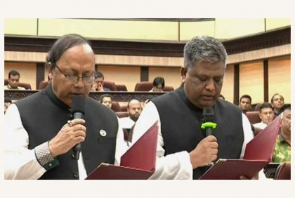 প্রধানমন্ত্রীর কাছে শপথ নিলেন রাজশাহী ও সিলেটের মেয়র

