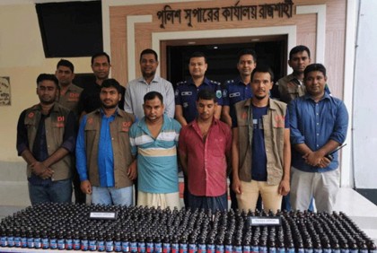 রাজশাহীতে ফেনসিডিলের বড় চালান জব্দ