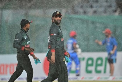 বৃষ্টি, বাজে ব্যাটিং: আফগানদের কাছে ১৭ রানে হারল টাইগাররা