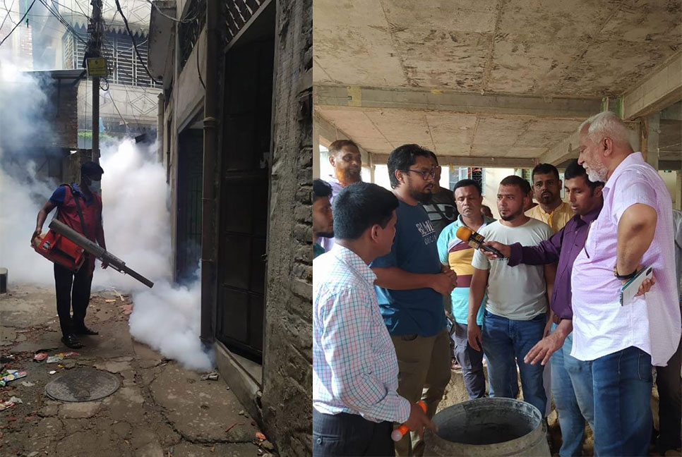 এডিস মশার বিস্তার নিয়ন্ত্রণে ডিএসসিসির অভিযানে জরিমানা