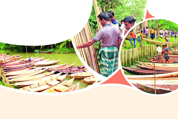 শতবর্ষী আটঘর ডিঙি নৌকার হাট