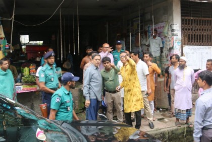 বিসিসি নবনির্বাচিত মেয়রের বিভিন্ন এলাকা পরিদর্শন
