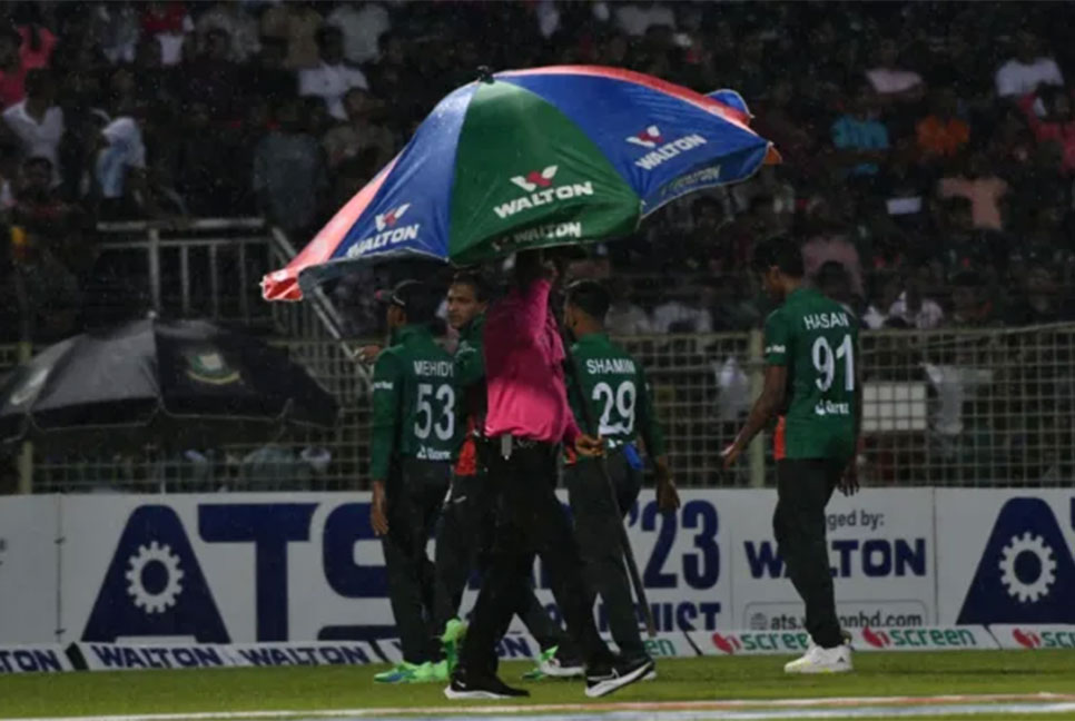 সিলেটে দ্বিতীয় ম্যাচেও বৃষ্টির হানা