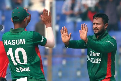 টি-টোয়েন্টি বোলিং র‌্যাংকিংয়ে সাকিব-নাসুমের উন্নতি