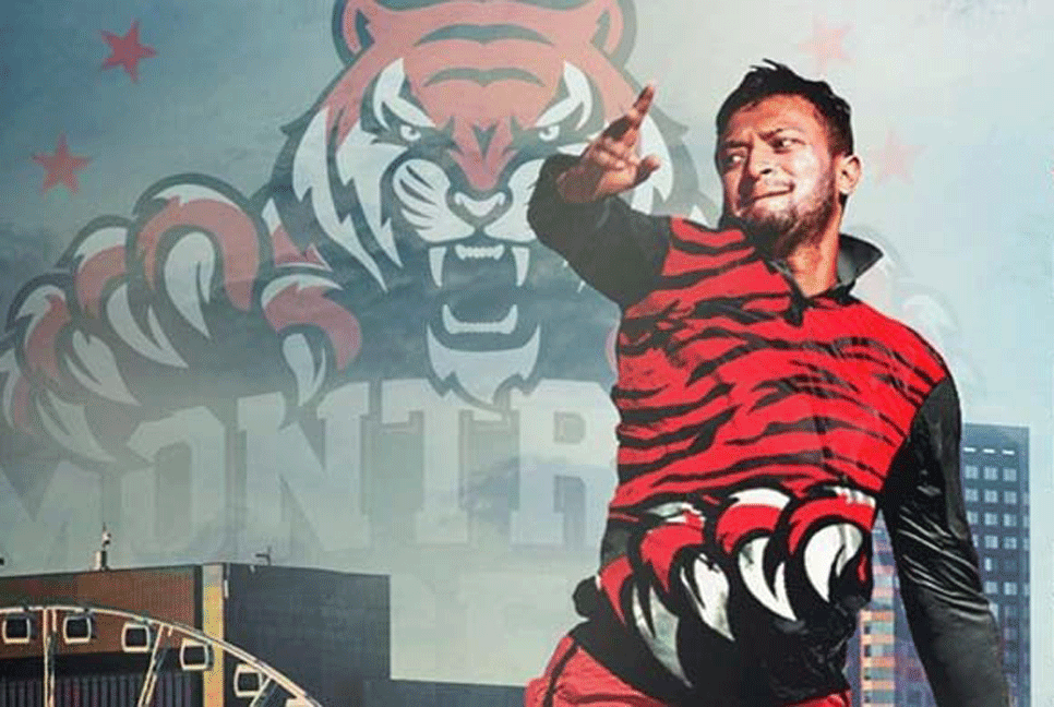 গ্লোবাল টি-টোয়েন্টি লিগ: মন্ট্রিয়ল টাইগার্সকে জেতালেন সাকিব