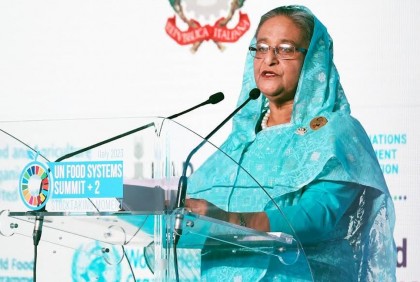 জাতিসংঘের খাদ্য সম্মেলনে প্রধানমন্ত্রীর পাঁচ প্রস্তাব

