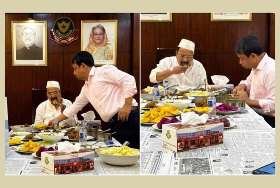 ডিবিপ্রধান হারুনের সঙ্গে দুপুরের খাবার খেলেন গয়েশ্বর