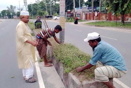 প্রধানমন্ত্রীর আগমন ঘিরে রংপুর নগরীতে পরিচ্ছন্নতার ছোঁয়া 