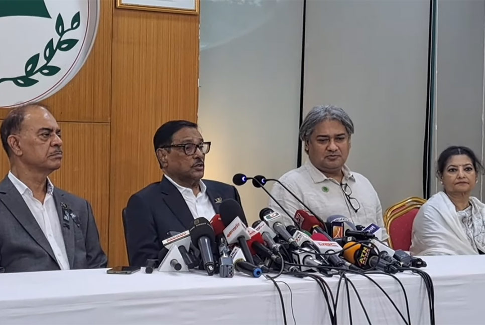 আন্তর্জাতিক মহলের কোনো চাপ অনুভব করছি না : ওবায়দুল কাদের