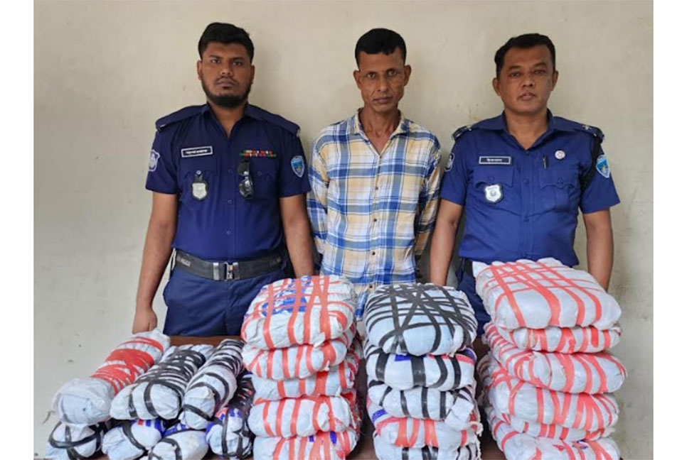ব্রাহ্মণবাড়িয়ায় বিদেশি মদ ও গাঁজাসহ ২ যুবক গ্রেফতার