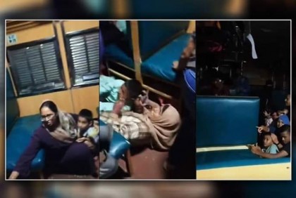 ট্রেনে ছিনতাইকারীদের মুহুর্মুহু পাথর নিক্ষেপ, মেঝেতে শুয়ে যাত্রীদের চিৎকার 

