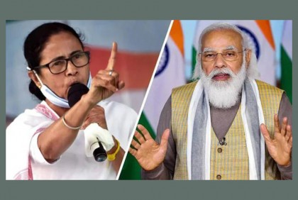 ‘‌আয়নায় নিজের মুখ দেখুন’‌, মোদিকে মমতা 


