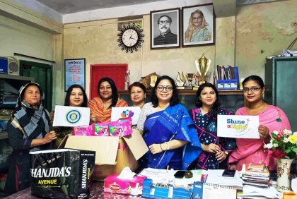 শ্রীমঙ্গলে বিদ্যালয়ে স্যানিটারি কিটস কর্নার স্থাপন