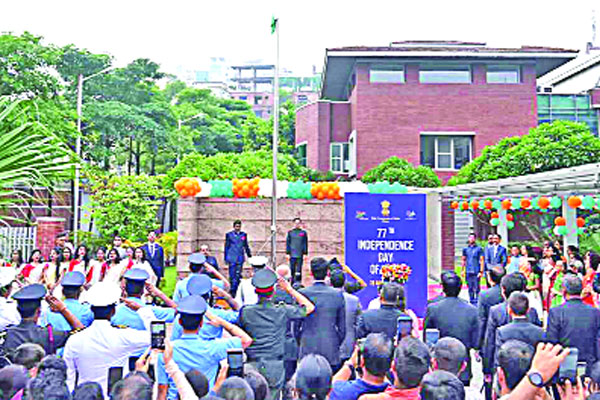 ঢাকায় ভারতের স্বাধীনতা দিবস উদযাপন
