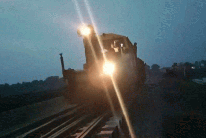 আখাউড়া-আগরতলা রেলপথে প্রথমবারের মতো চললো ট্র্যাক কার