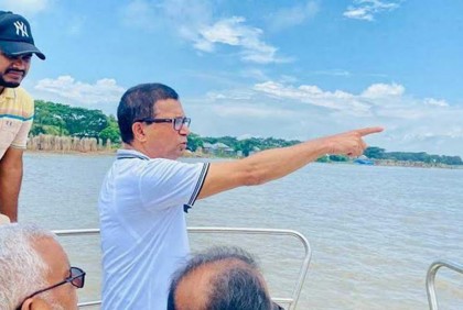 নদী ভাঙনরোধে নির্মাণ কাজে অনিয়ম সহ্য করা হবে না : এনামুল হক শামীম
