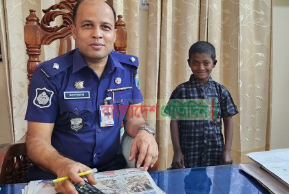 পুলিশের সহযোগিতায় দেড় মাস পর শিশুকে ফিরে পেল পরিবার
