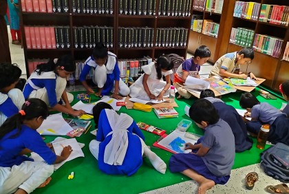 বঙ্গবন্ধুর সমাধিসৌধের গ্রন্থাগারে চিত্রাঙ্কন প্রতিযোগিতা