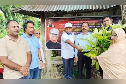 কুলাউড়ায় দুইশ শিক্ষাপ্রতিষ্ঠান পেলো ৫ হাজার গাছের চারা