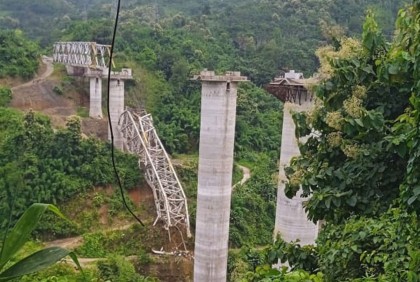 মিজোরামে ভেঙে পড়ল নির্মাণাধীন রেলসেতু, নিহত ১৭