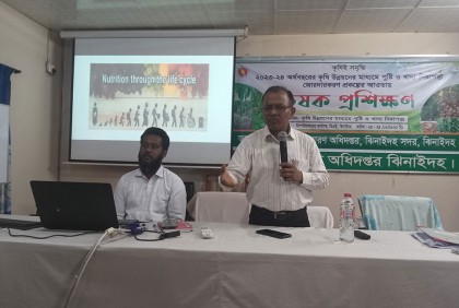 ঝিনাইদহে কৃষক প্রশিক্ষণ শুরু