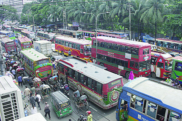 তীব্র যানজট