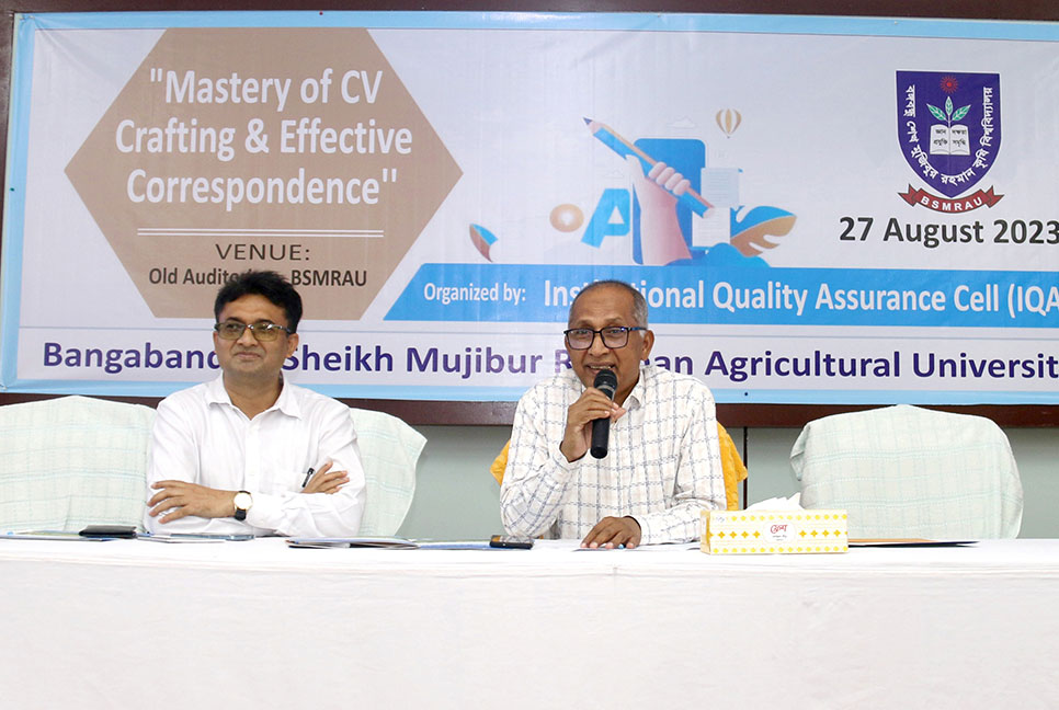 বশেমুরকৃবিতে কর্মশালা অনুষ্ঠিত