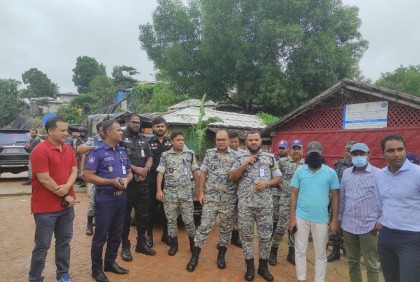 রোহিঙ্গা ক্যাম্পে আইনশৃঙ্খলা নিয়ন্ত্রণে ৩ ঘণ্টার যৌথ টহল