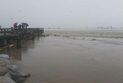 তিস্তার প্রবল স্রোতে স্পার বাঁধে ধস, ভাঙন আতঙ্ক