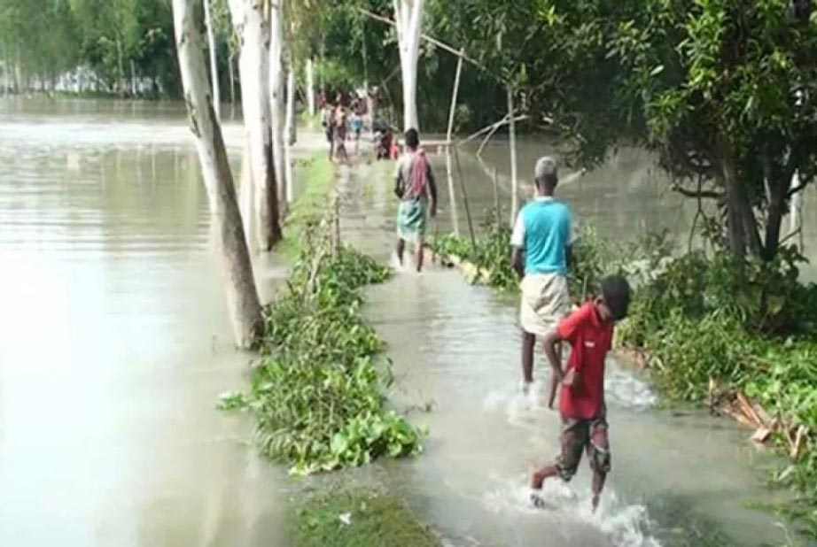 যমুনার পানি বেড়ে সিরাজগঞ্জের নিম্নাঞ্চল প্লাবিত