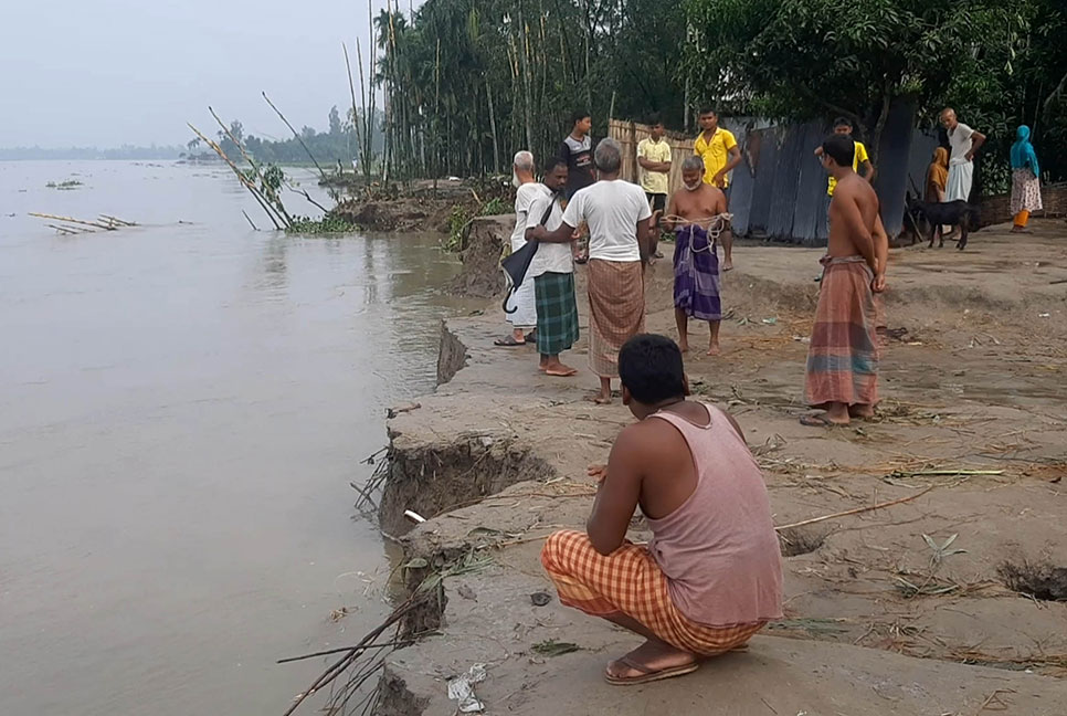 কুড়িগ্রামে বাড়ছে নদীর পানি