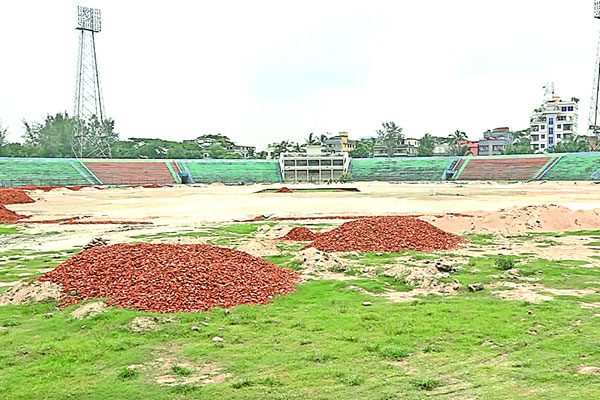 ধীরগতিতে চলছে বরিশাল ক্রিকেট স্টেডিয়ামের কাজ