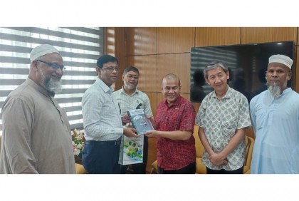 মালয়েশিয়ার প্রতিনিধি দলের ব্রি পরিদর্শন