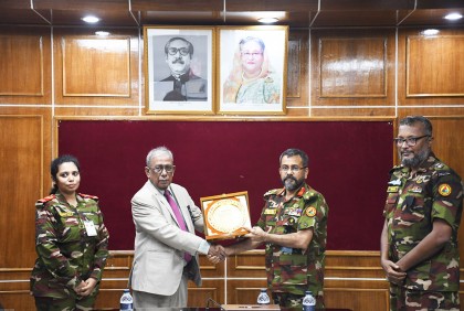 ন্যাশনাল ক্যাডেট কোর মহাপরিচালকের বেরোবি বিএনসিসি ইউনিট পরিদর্শন