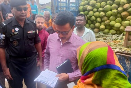 বগুড়ায় অভিযান চালালেও কমছে না ডাবের দাম