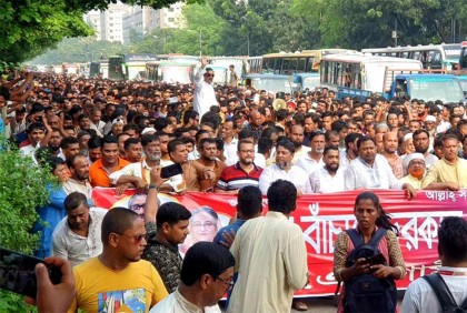 ৪০০ বাসে নেতাকর্মী নিয়ে ঢাকায় শামীম ওসমান