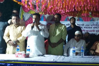 স্মার্ট বাংলাদেশ গড়ার প্রচার নিয়ে যুবলীগের গণসংযোগ