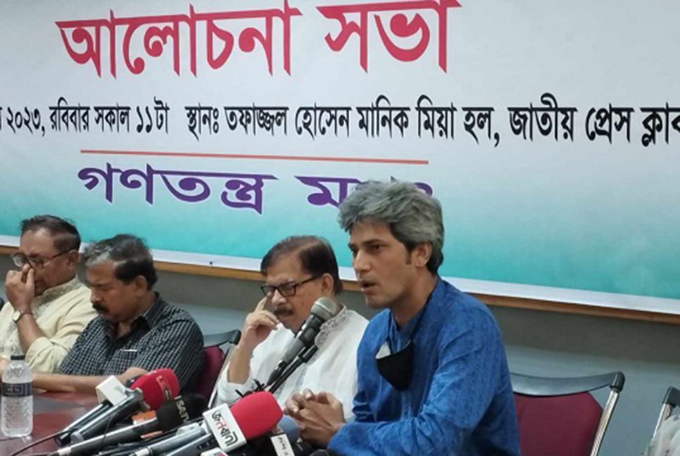 দেশ গোল্লায় গেলেও সরকারের কিছু আসে যায় না : জোনায়েদ সাকি

