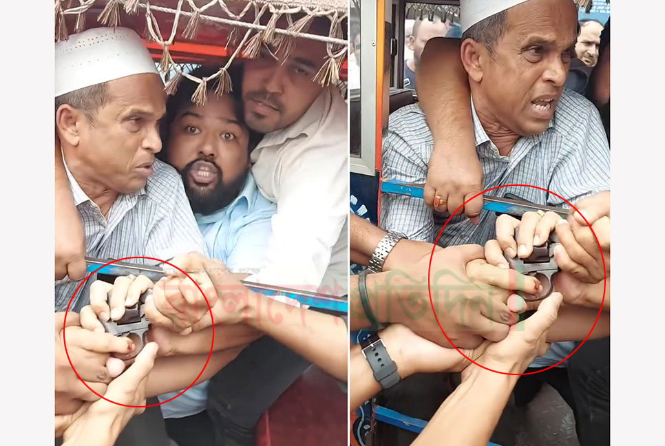 জাতীয় পার্টির নেতাকে মারধরের অভিযোগ, পিস্তলসহ পুলিশে সোপর্দ