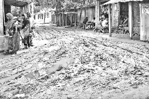 বেহাল সড়কে ভোগান্তি