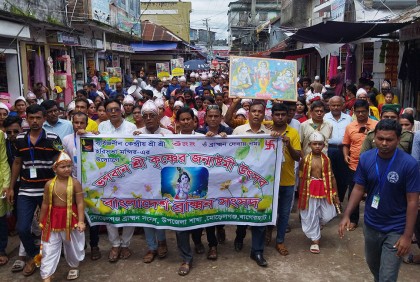 মোরেলগঞ্জে শ্রীকৃষ্ণের জন্মাষ্টমী পালিত