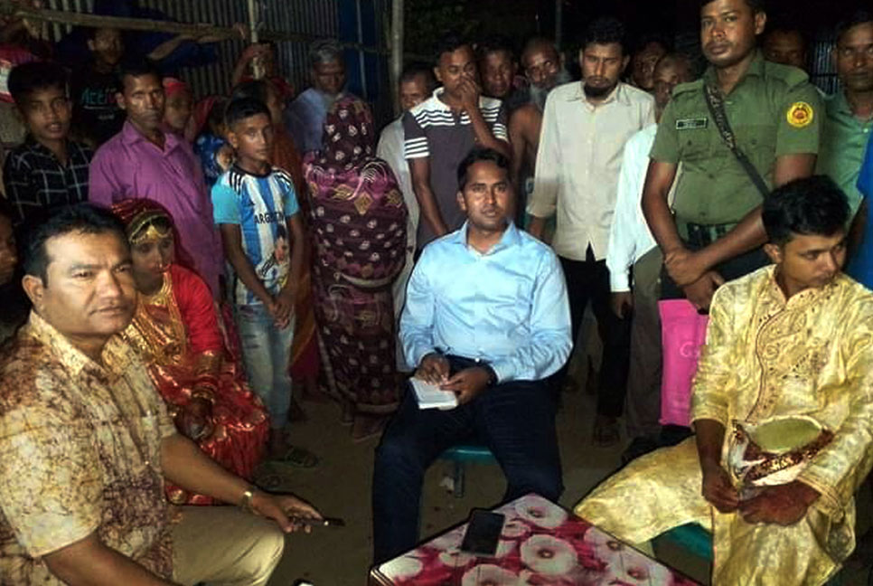 খানসামায় 
ইউএনওর হস্তক্ষেপে বন্ধ বাল্যবিবাহ