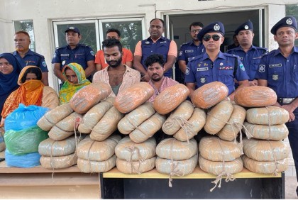 বিপুল পরিমাণ মাদক দ্রব্যসহ ব্রাহ্মণবাড়িয়ায় গ্রেফতার ৬
