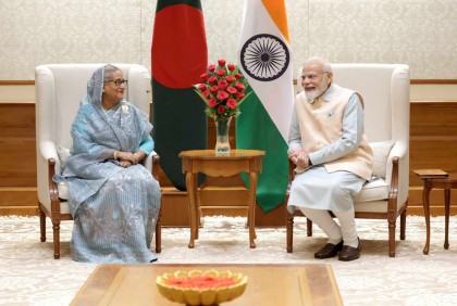 দিল্লিতে শেখ হাসিনা-নরেন্দ্র মোদির বৈঠক অনুষ্ঠিত

