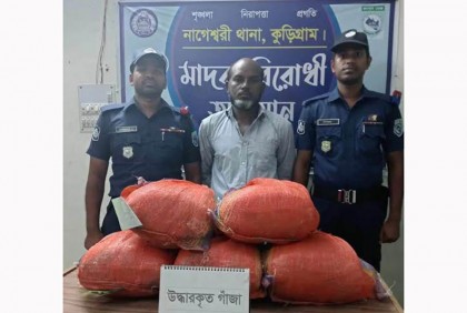 কুড়িগ্রামে গাঁজাসহ আটক ৩