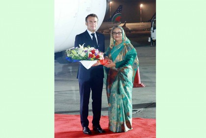 ঢাকায় ফ্রান্সের প্রেসিডেন্ট ম্যাক্রোঁ