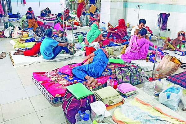 হাসপাতালগুলোয় প্রতিদিনই বাড়ছে রোগীদের ভিড়
